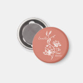 Farbige rustikale I Do Crew Bridesmaid Brautparty Magnet (Vorderseite/Rückseite)