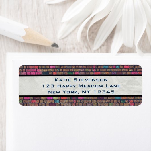 Farbige Rustikale Ziegelwand Textur (Insitu)