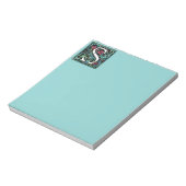 Farbige S-Monogramm 5,5" x 6" Notepad - 40 Seiten Notizblock (Rotiert)