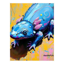 Farbige Salamander-Wandkunst – Gefährdete Amphibie