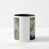 Farbige Satellitenansicht des zentralen Athen Tasse (Zentrum)