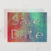 Farbige Save the Date Postkarte (individuell einst (Vorne/Hinten)