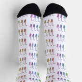 Farbige Saxophon Regenbogen Socken (Oben)