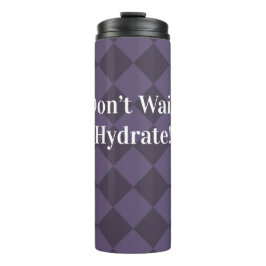 Farbige Schachbretter - Pflaumenpflanze Thermosbecher