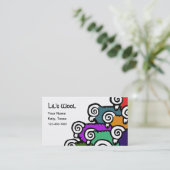 Farbige Schaf-Visitenkarte Visitenkarte (Stehend Vorderseite)