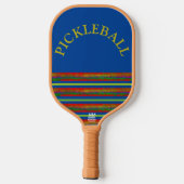 "Farbige Schichten" Pickleball Schläger (Rückseite)