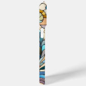Farbige, schicke Glasmalerei-Blumen-Kunstmuster Case-Mate iPhone Hülle (Rückseite / Rechts)