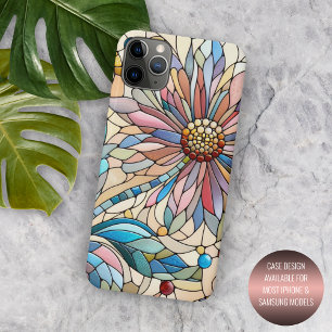 Farbige, schicke Glasmalerei-Blumen-Kunstmuster Case-Mate iPhone Hülle