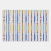 Farbige Schildkröten, in Papierbögen mit Set von 3 Geschenkpapier Set (Vorderseite 2)