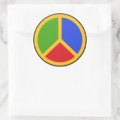 Farbige Schildkröten Runder Aufkleber (Tasche)