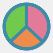 Farbige Schildkröten Runder Aufkleber (Vorderseite)