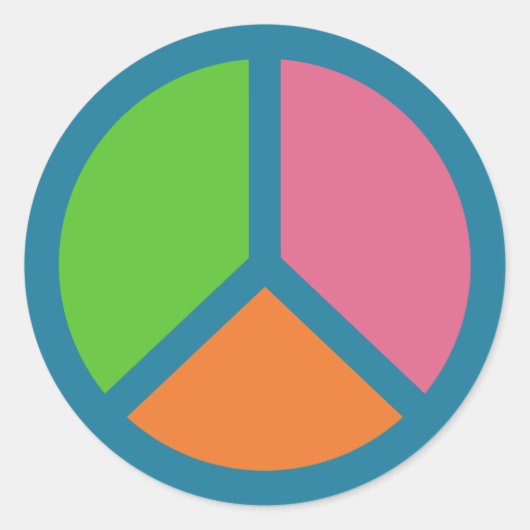 Farbige Schildkröten Runder Aufkleber (Vorderseite)