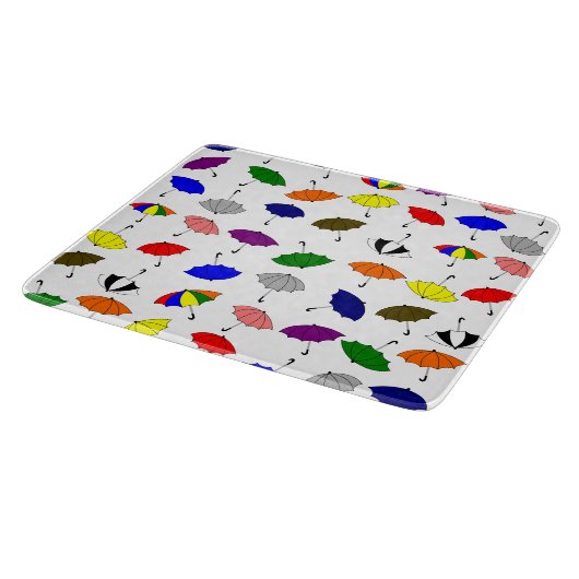 Farbige Schirme Design Schneidebrett (Ecke)