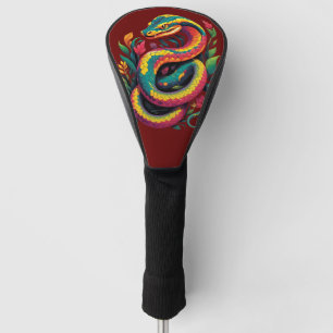 Farbige Schlange Golf Headcover