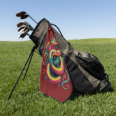 Farbige Schlange Golfhandtuch (Gras)
