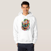 Farbige Schlange Hoodie (Vorne ganz)