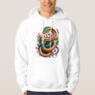 Farbige Schlange Hoodie