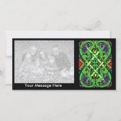 Farbige Schlange keltischer Knoten (Vorderseite)