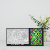 Farbige Schlange keltischer Knoten (Stehend Vorderseite)