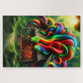 Farbige Schlangen Puzzle (Horizontal)