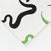 Farbige Schlangen Python Reptile Muster Fleecedecke (Ecke)