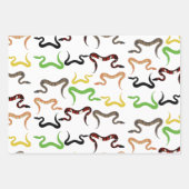 Farbige Schlangen Python Reptile Muster Geschenkpapier Set (Vorderseite)