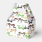 Farbige Schlangen Python Reptile Muster Geschenkschachtel (Rückseite)