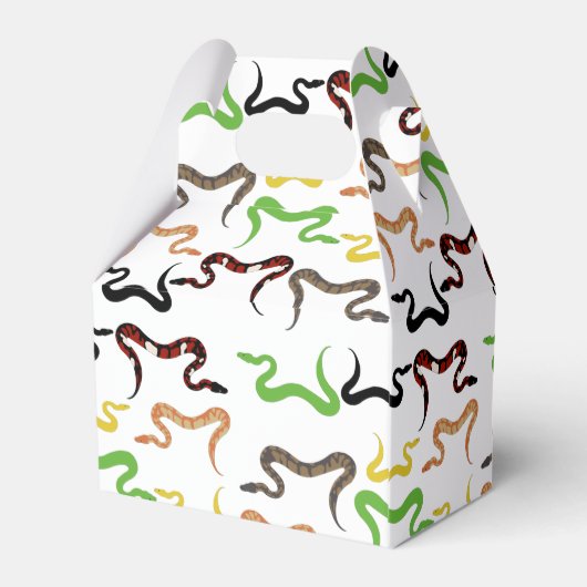 Farbige Schlangen Python Reptile Muster Geschenkschachtel (Rückseite)