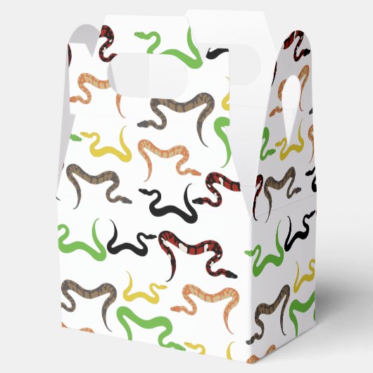 Farbige Schlangen Python Reptile Muster Geschenkschachtel (Geöffnet)