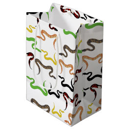 Farbige Schlangen Python Reptile Muster Mittlere Geschenktüte