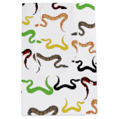 Farbige Schlangen Python Reptile Muster Mittlere Geschenktüte (Vorderseite)