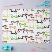 Farbige Schlangen Python Reptile Muster Seidenpapier (Basteln)