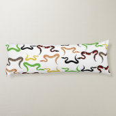 Farbige Schlangen Python Reptile Muster Seitenschläferkissen (Rückseite)