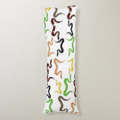 Farbige Schlangen Python Reptile Muster Seitenschläferkissen (Vorderseite Vertikal)