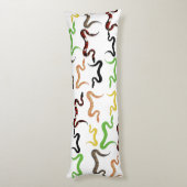 Farbige Schlangen Python Reptile Muster Seitenschläferkissen (Rückseite (Vertikal))