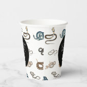 Farbige Schlangen Reptile Animal Birthday Party Pappbecher (Rechts)