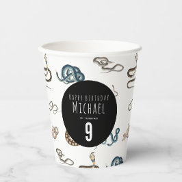 Farbige Schlangen Reptile Animal Birthday Party Pappbecher