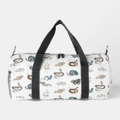 Farbige Schlangen Reptilienmuster Duffle Bag (Rückseite)
