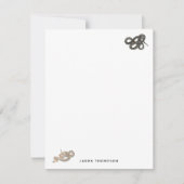 Farbige Schlangen Reptilienmuster Mitteilungskarte (Vorderseite)