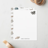 Farbige Schlangen Reptilienmuster Mitteilungskarte (Vorderseite/Rückseite Beispiel)