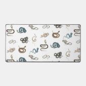 Farbige Schlangen Reptilienmuster Schreibtischunterlage (Vorderseite)