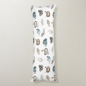 Farbige Schlangen Reptilienmuster Seitenschläferkissen (Rückseite (Vertikal))