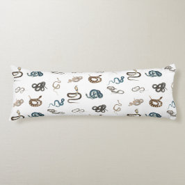 Farbige Schlangen Reptilienmuster Seitenschläferkissen