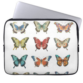 Farbige Schmetterling-Elektroniktasche | Laptop-Hü Laptopschutzhülle