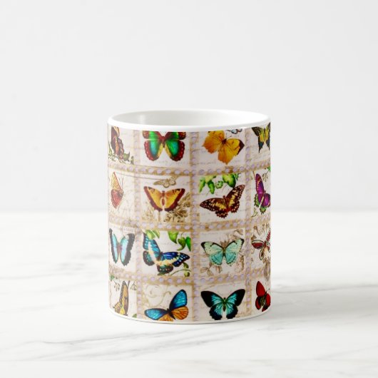 Farbige Schmetterling-Kollektion Tasse (Mittel)