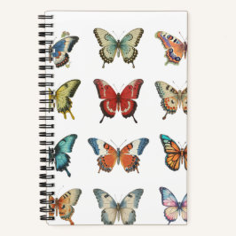 Farbige Schmetterling-Spiral-Notizbuch Notizblock