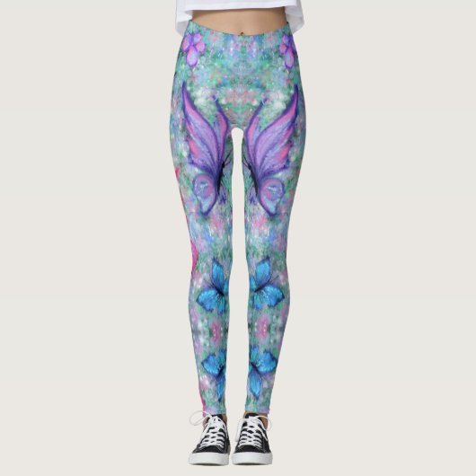Farbige Schmetterlinge Fliegen - Freude - Leggings (Vorderseite)