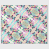 Farbige Schmetterlinge fliegen - Frühling - Wasser Geschenkpapier (Flach)