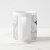 Farbige Schmetterlinge Jumbo-Tasse (Rückseite)