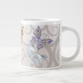 Farbige Schmetterlinge Jumbo-Tasse (Rechts)